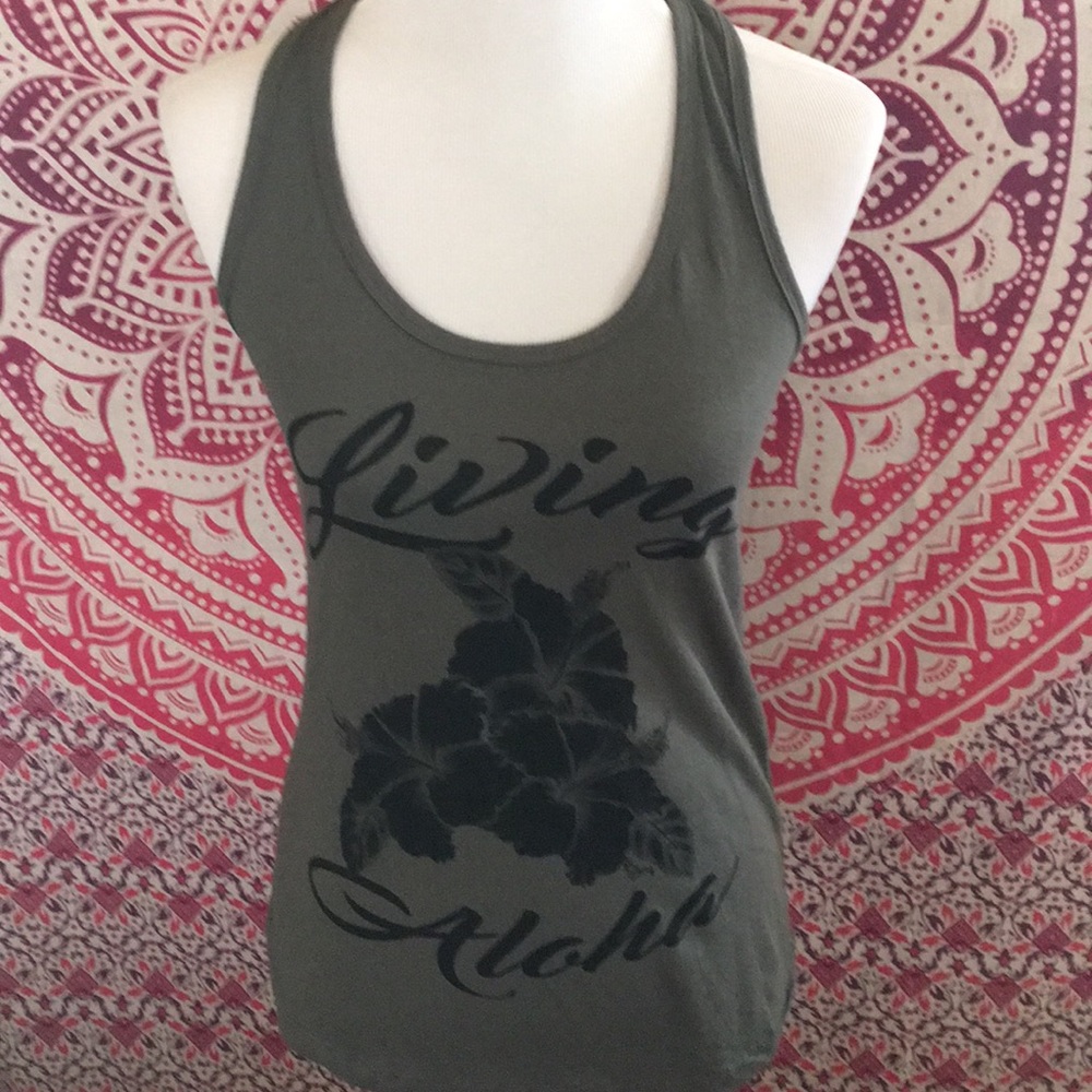 NWOT dark gray tank in size M